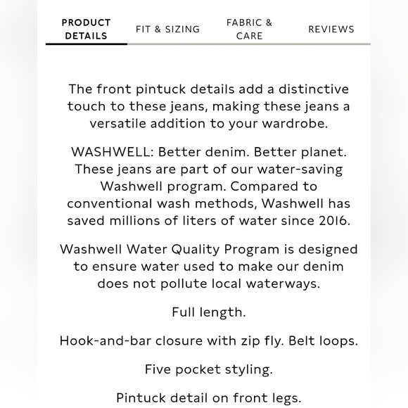 NWT Banana Republic Mid-rise straight pintuck jeans size 27/4 - Picture 5 of 11